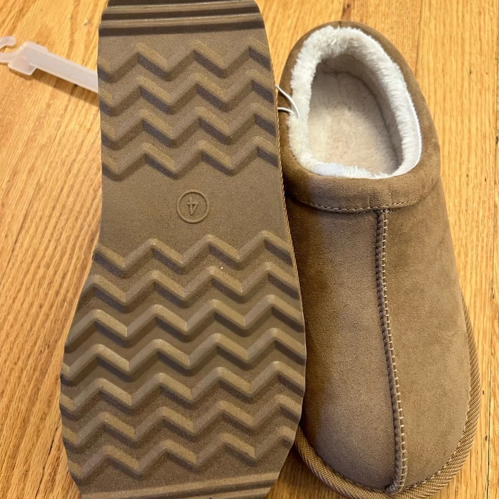 Cozy Brown faux Suede slides Slippers